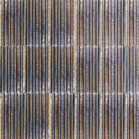 Fluted Ceramic Tile Bronze