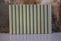 Fluted Ceramic Tile Green Matt - Image 3
