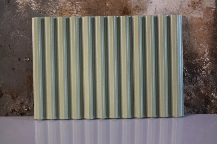 Fluted Ceramic Tile Green Matt - Image 3