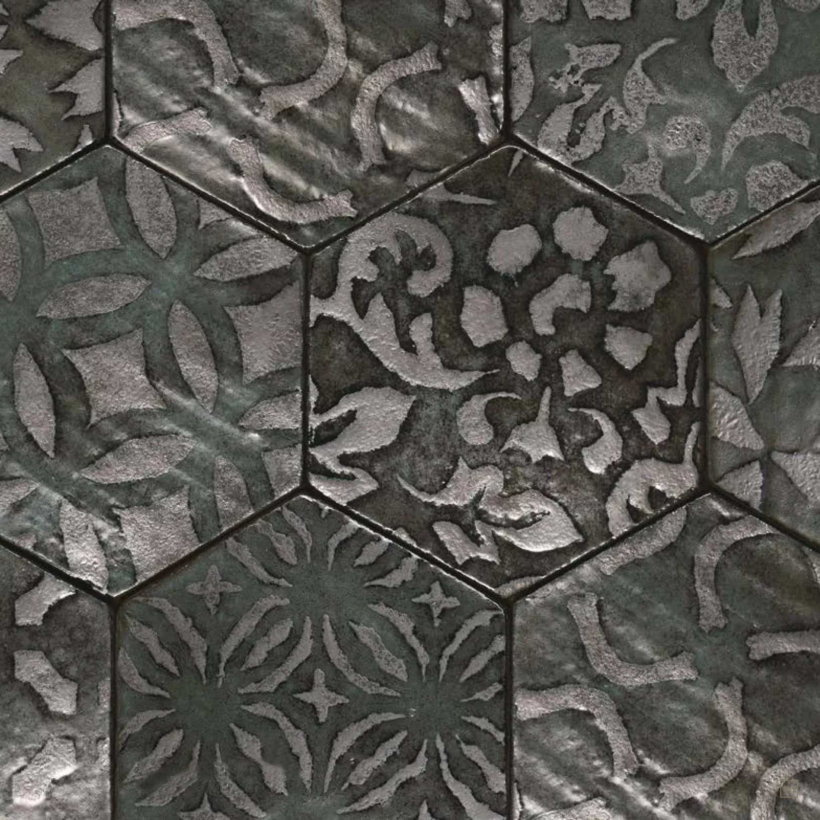 1462_Hexagon_Tiles_Decoration_Gray_1 Hexagon Tiles Decoration Gray - Image 1