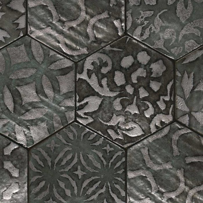 Hexagon Tiles Decoration Gray - Image 2