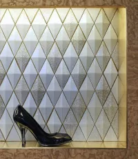 3D Diamond Tiles - Salt & Pepper