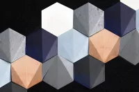 Hexagon 3D Tile - Simple Colour - Image 2
