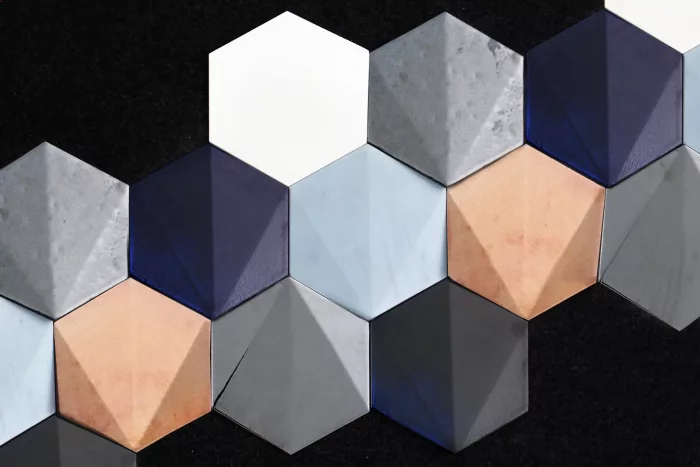 Hexagon 3D Tile - Simple Colour - Image 2