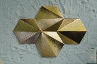 Hexagon 3D Tile - Metal Effect - Image 2