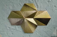 Hexagon 3D Tile - Metal Effect - Image 2