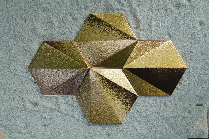 176_Hexagon_3D_Tile_-_Metal_Effect_3 Hexagon 3D Tile - Metal Effect - Image 2
