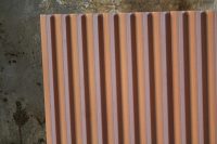 Fluted Ceramic Tile Salmon Matt - Image 3