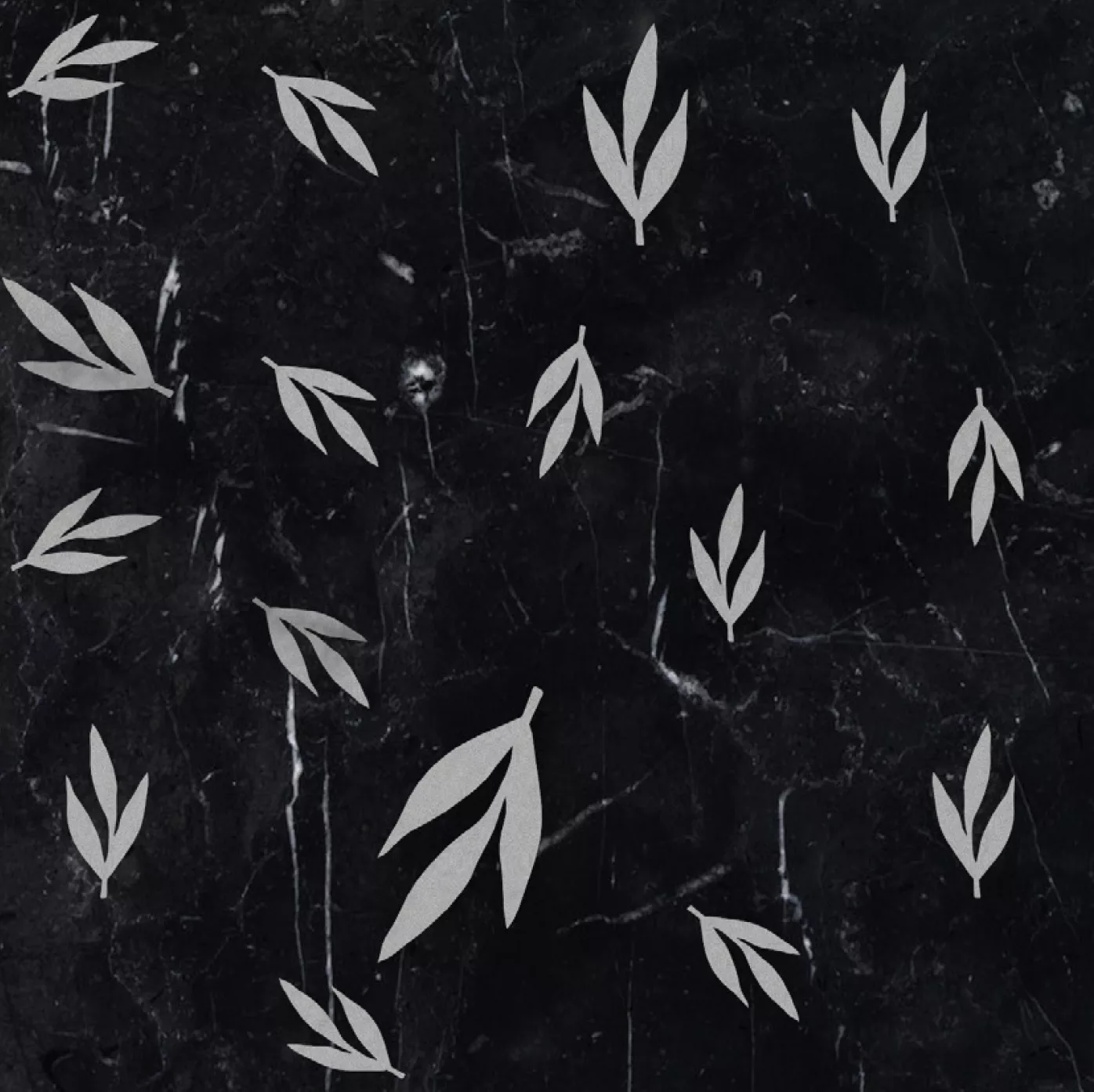 339_Leaves_Grey_Inlay_1 Leaves Grey Inlay - Image 1