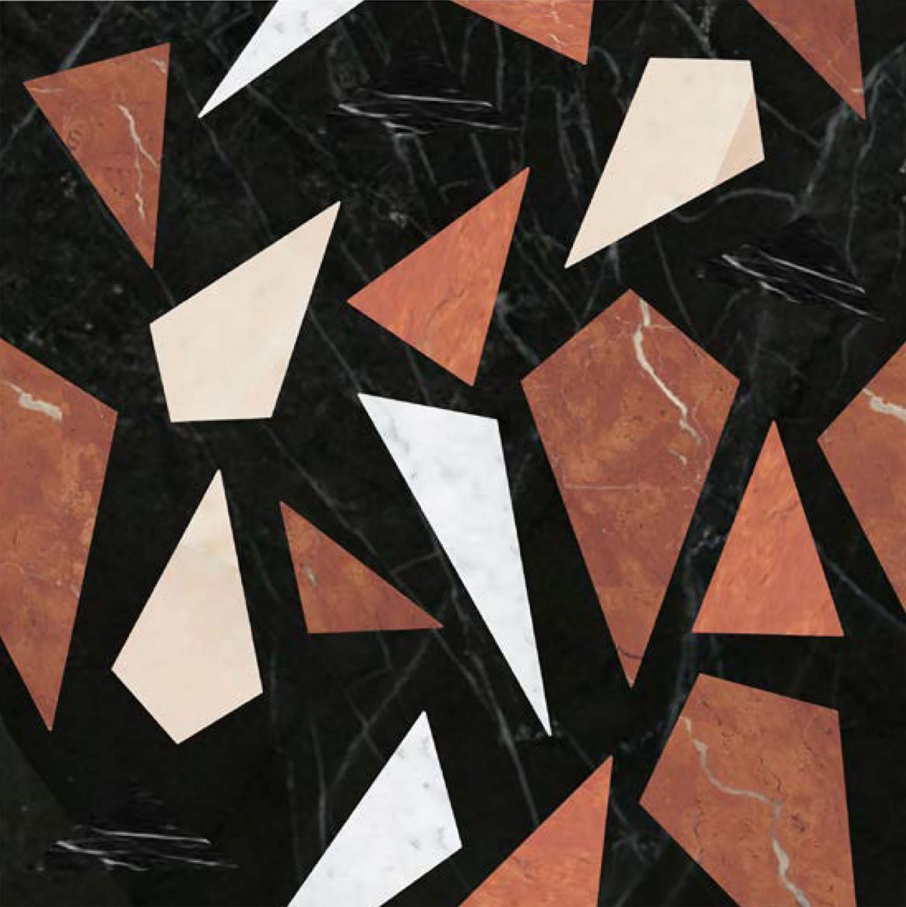 Lozenge Black and Red - Materials Assemble