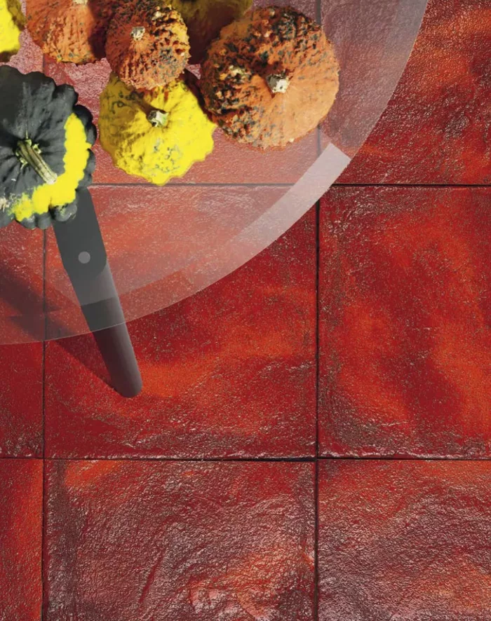 Square Cotto Tiles Lustro Rosso - Image 4