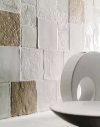 Square tiles Bianco Mix