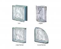 Wavy Metallised Glass Block - Image 2