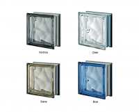 Wavy Metallised Glass Block - Image 3