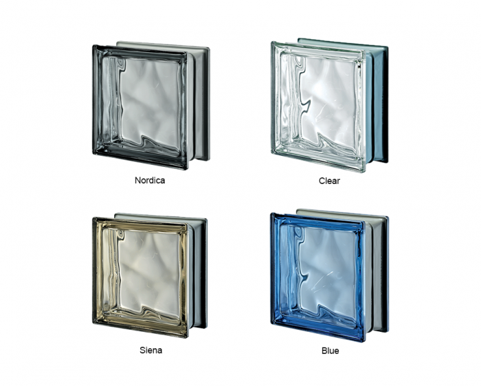 Wavy Metallised Glass Block - Image 3