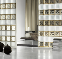 Wavy Metallised Glass Block - Image 5