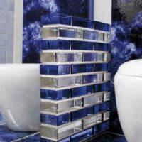 Vetropieno Blue Rectangular Glass Block - Image 3