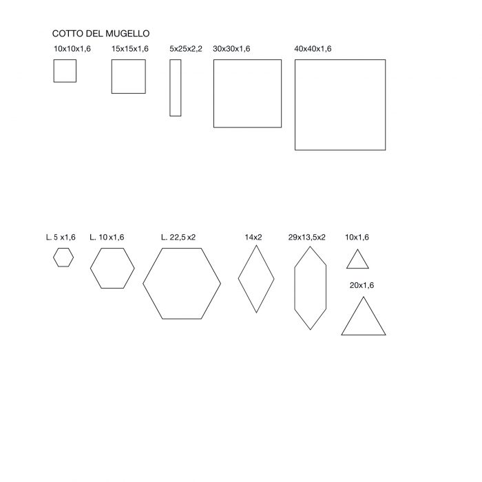 Square Cotto Tiles Decorations Mix - Image 3