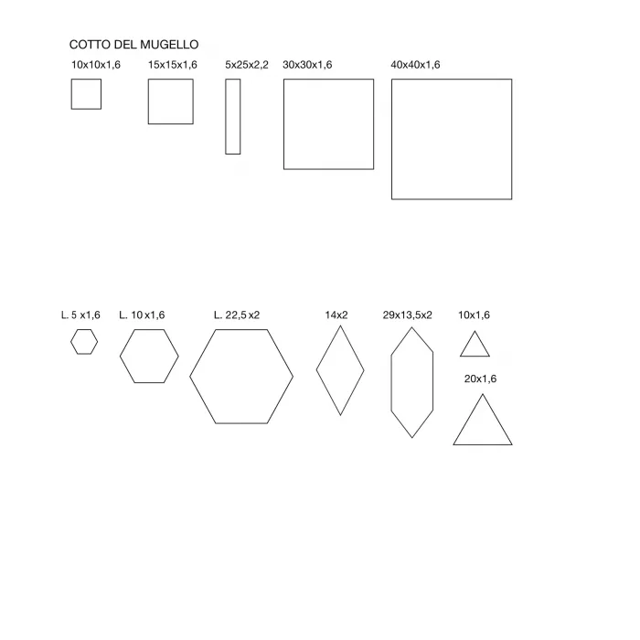 Square Cotto Tiles Decorations Mix - Image 3