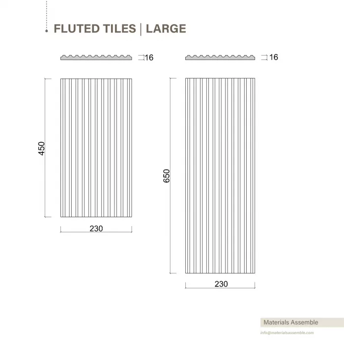 Fluted Tiles Large - Image 4