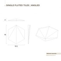 Hexagon 3D Tile - Simple Colour - Image 3