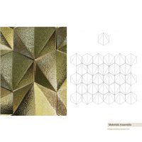 Hexagon 3D Tile - Simple Colour - Image 5