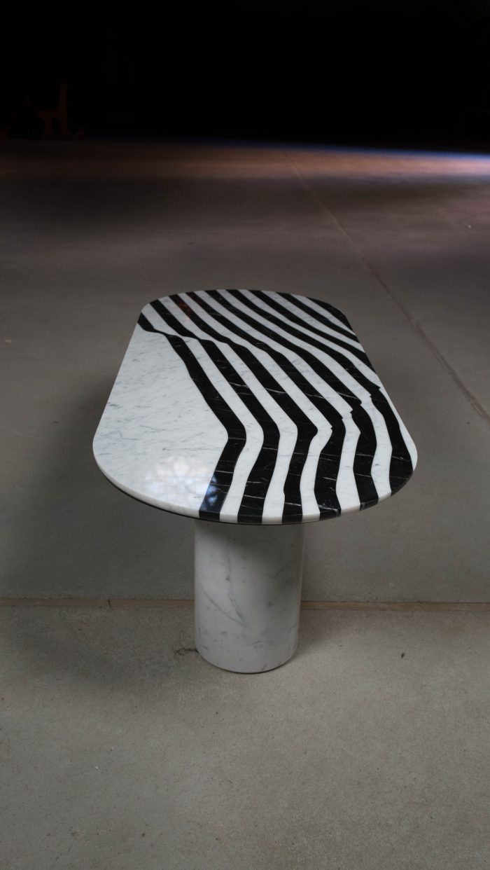 The Veiled Oval Side Table - Image 3