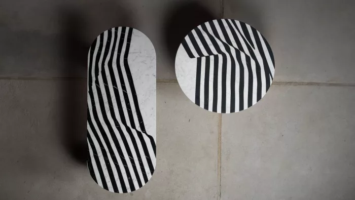 The Veiled Oval Side Table - Image 4