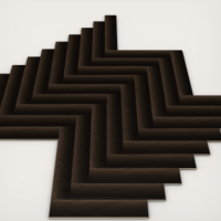 Herringbone parquet Natural Shadow