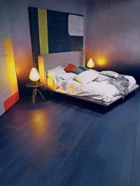 True Indigo Blue Parquet