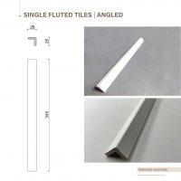 Single Fluted Angled Tiles - Image 3