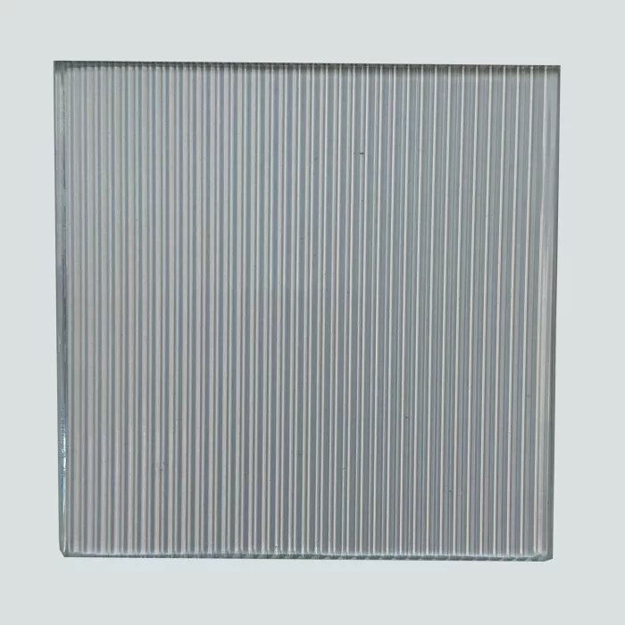 Decorative Clear Fluted Glass #5 - Image 2