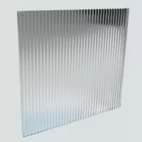 Decorative Clear Fluted Glass #5