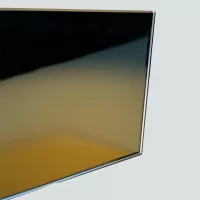 Dark Yellow Mirrored Glass
