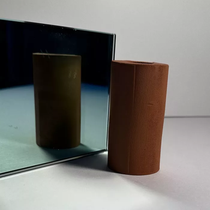Light Blue Mirrored Glass - Image 3
