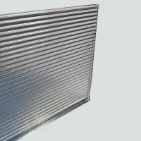 Decorative Clear Fluted Glass #2 - Image 2