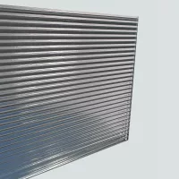 Decorative Clear Fluted Glass #2
