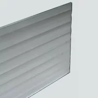 Decorative Clear Fluted Glass #4 - Image 2