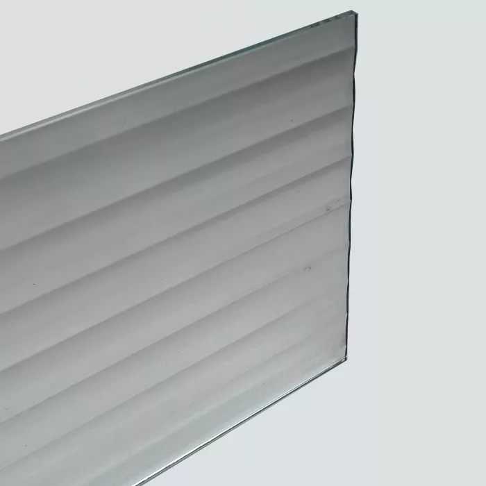 Decorative Clear Fluted Glass #4 - Image 2