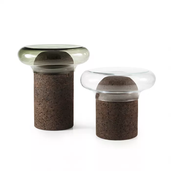 Domos Side Table Clear Glass Top - Image 2