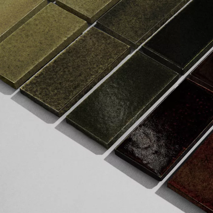 Volcanic Ash-Glazed Verdigris Tile H - Image 5