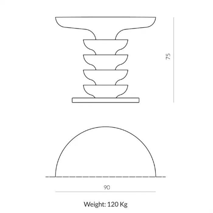 Ondulation Stone Table - Image 4