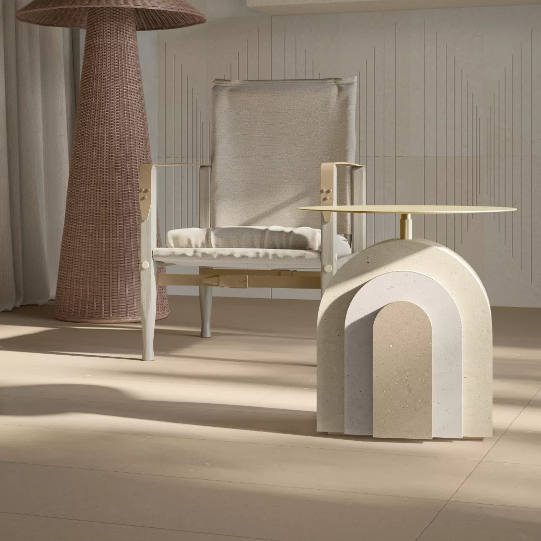 MA_STONE_FURNITURE_ARCO_INSITU Arco Stone Coffee Table - Image 1
