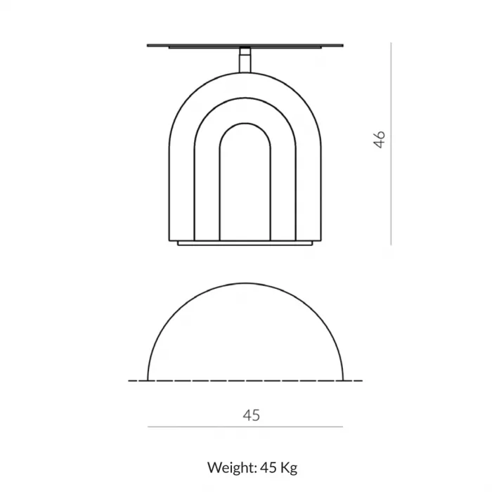 Arco Stone Coffee Table - Image 4
