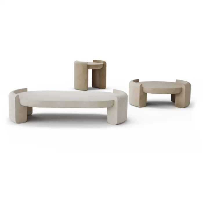 Fuente A B C Stone Coffee Tables - Image 4