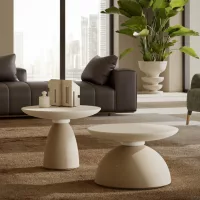 Geo C E S L Stone Coffee Table