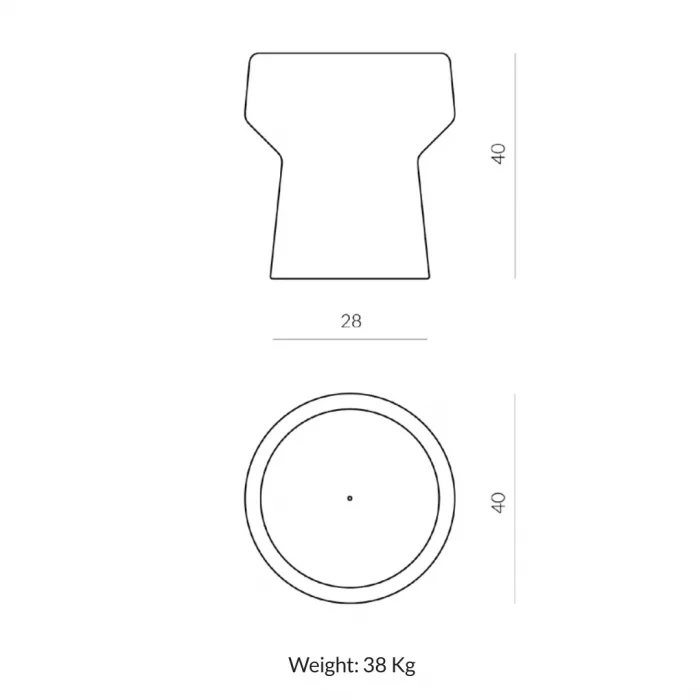 Mel Stone Stool - Image 4