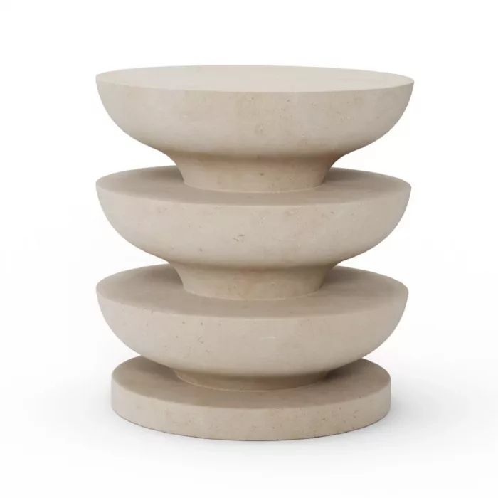 Ondulation Stone Stool - Image 2