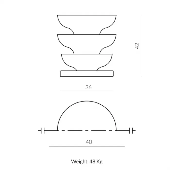 Ondulation Stone Stool - Image 3