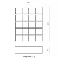 Prospettive Stone Bookcase - Image 4